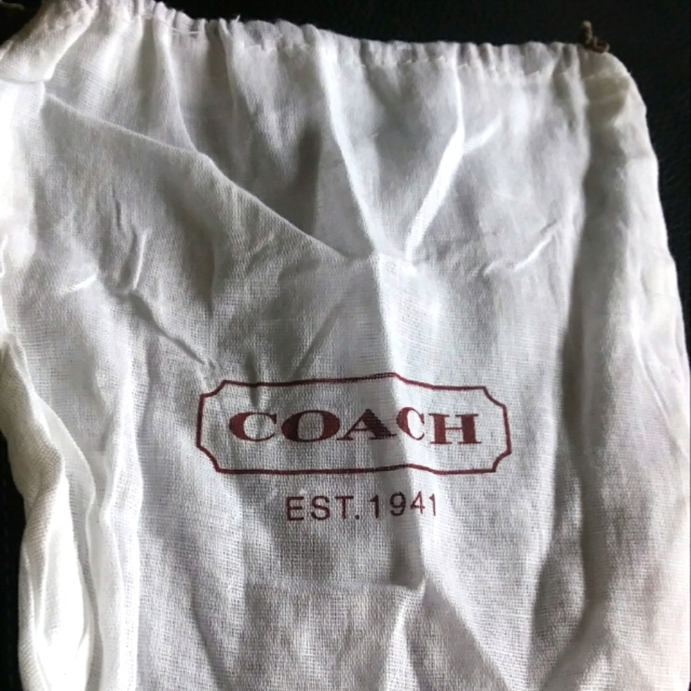 Coach cotton dust bag small